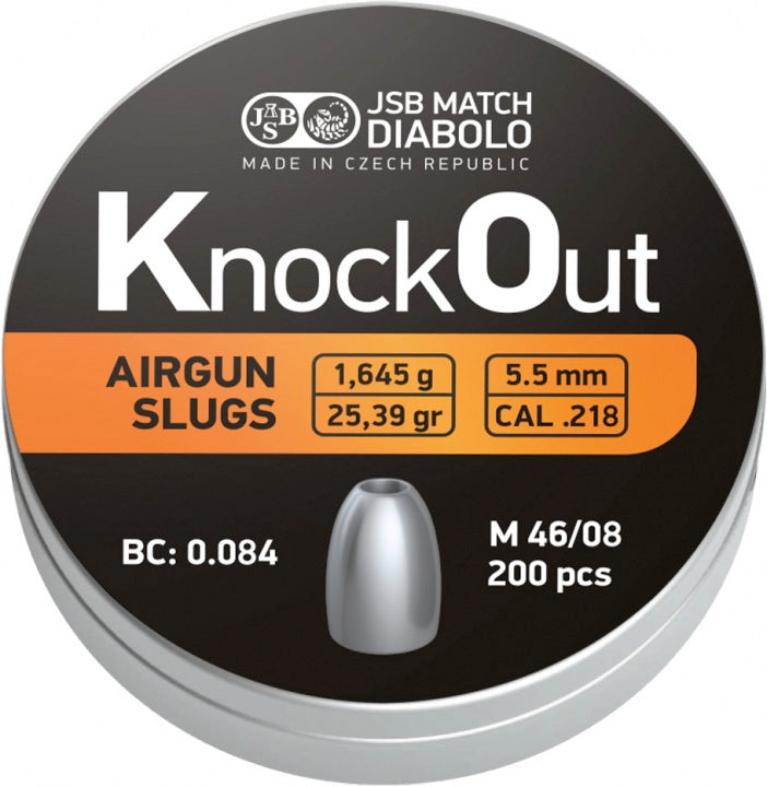 JSB Knock Out Slugs .218 / 5.5mm 25,39gr
