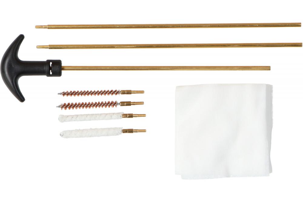 Wapenreinigingsset messing met kruk 4,5 en 5,5mm