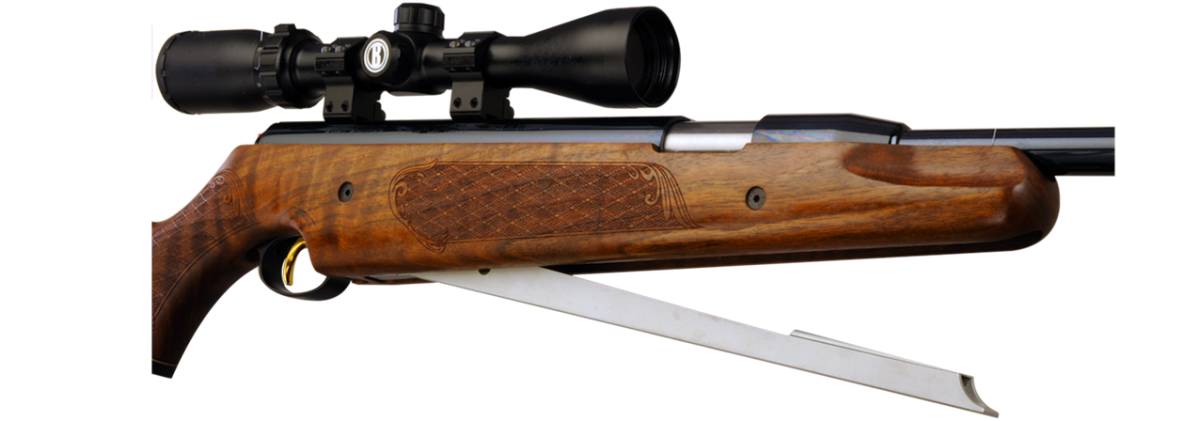 Air Arms ProSport High Power Walnuss – Detailansicht des Spannhebels