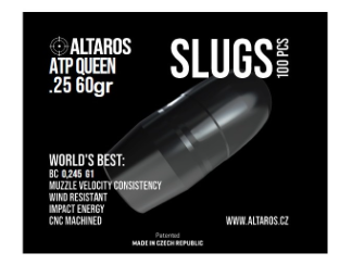 Altaros ATP QUEEN Slugs 6,35mm .25 60gr