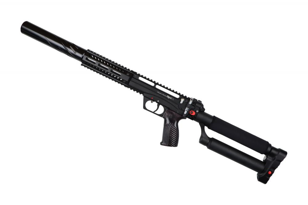 Edgun Leshiy2 Lang Magna Silencer – Schaft ausgeklappt