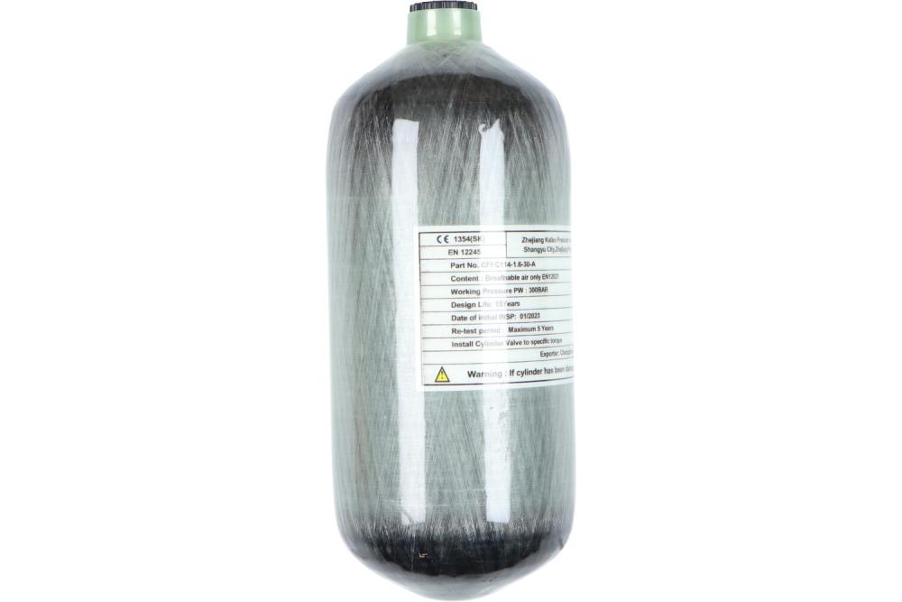 Carbon Fles 1.6L 300BAR 0