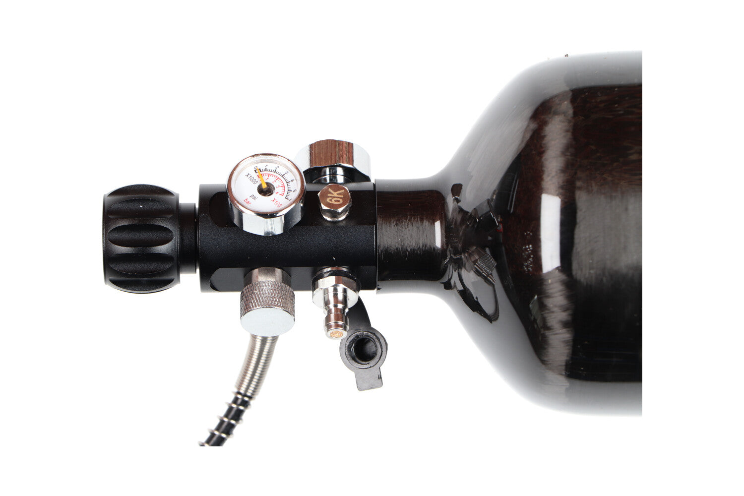 1,5 Liter Carbon Fles + Vulset