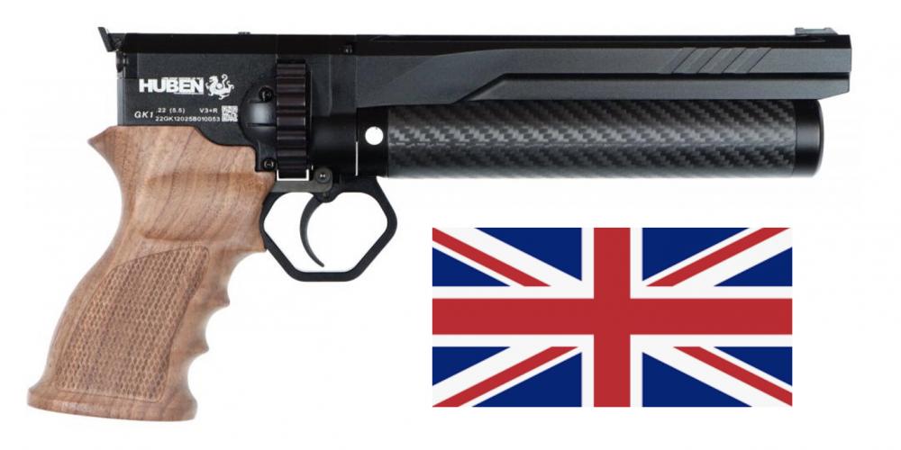 Huben GK1 Pistol V3+R UK sub 6ft/lbs .22 5,5mm