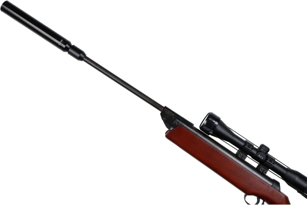 Luxe Knikloop Luchtbuks SET 4x40 Kijker + Demper