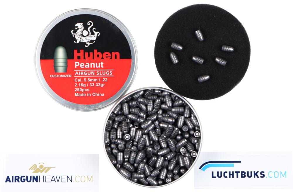 Huben Airguns Slugs Peanuts 5,5mm .22 33,3gr