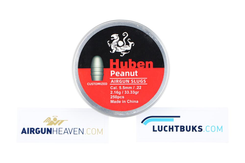 Huben Airguns Slugs Peanuts 5,5mm .22 33,3gr
