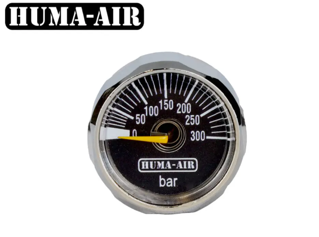 Mini Pressure Gauge Black 23mm G1/8 BSP 300 Bar