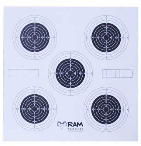 RAM Schietkaarten 17x17cm 5 rozen