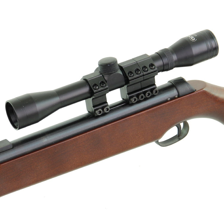 Knicklauf-Luftgewehr-Set mit Zielfernrohr und Schalldämpfer – ES-Airguns – Detailansicht