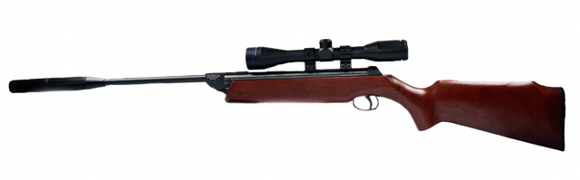 Luxus-Knicklauf-Luftgewehr SET 4x40 Zielfernrohr + Schalldämpfer