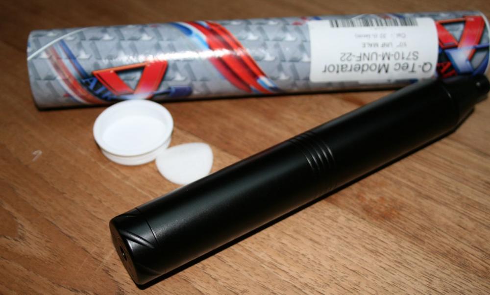 Air Arms Q-Tec demper 1/2 UNF Male .22 en .25 voor Air Arms luchtbuksen