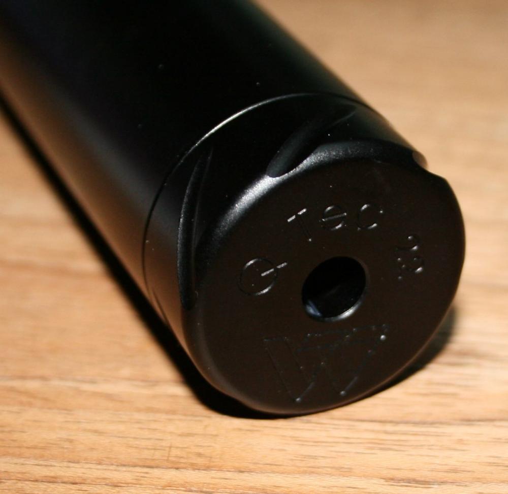 Air Arms Q-Tec demper 1/2 UNF Male .22 en .25 voor Air Arms luchtbuksen