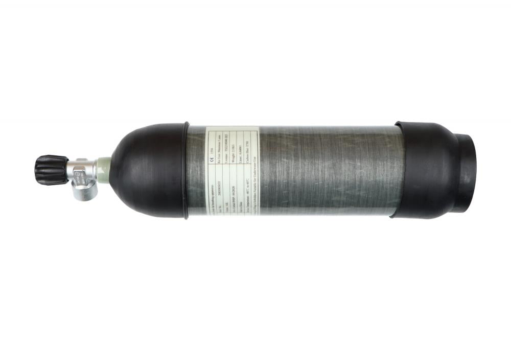 Carbon 3 Liter 300 Bar Met Beschermkappen