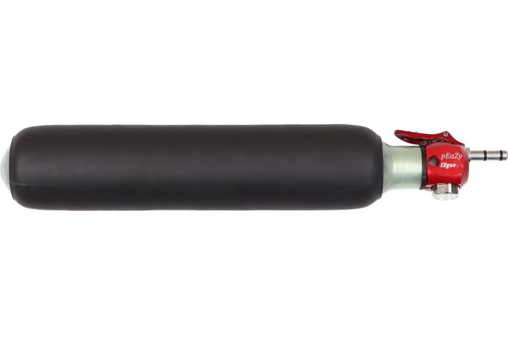 Peazy met 500cc 300Bar Fles met Zwarte Beschermende Sleeve