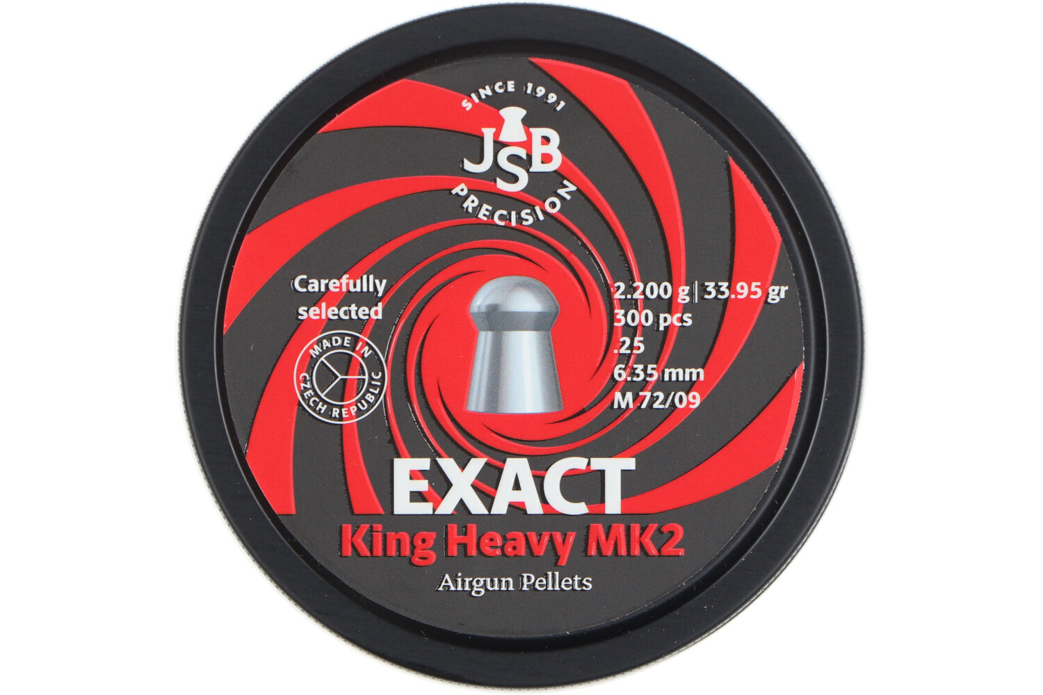 JSB Exact King Heavy MK2 .25 6,35 mm 34 g (MKII) Boîte grand format