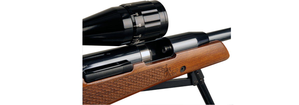 Air Arms TX200 MK3 HP - detail kijker en bipod