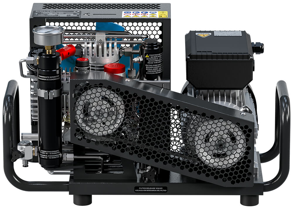 Airvalt Icon 100 LSE compressor achterkant