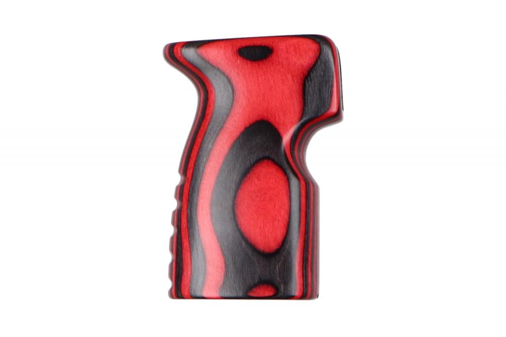 Edgun Leshiy2 Target Grip – gerade, rot/schwarz laminiert