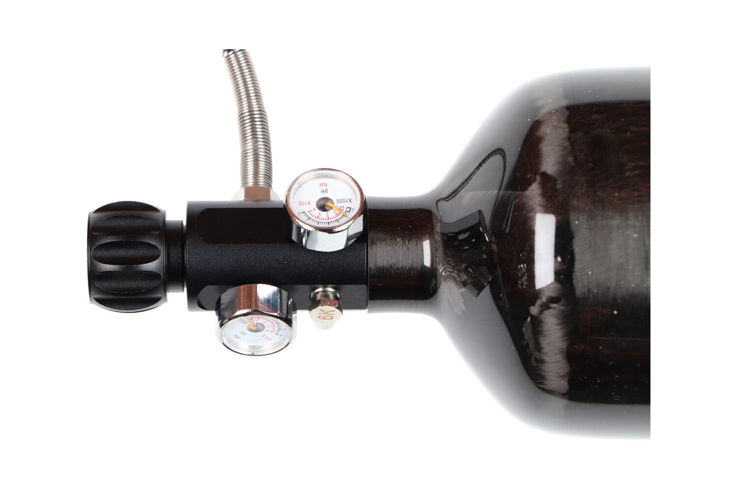 1,5 Liter Carbon Fles + Vulset