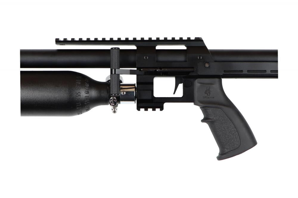 RTI Arms Prophet - détail du régulateur fixe avec manomètre