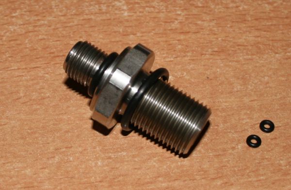 Theoben Bottle Valve - onderdelen met O-ringen