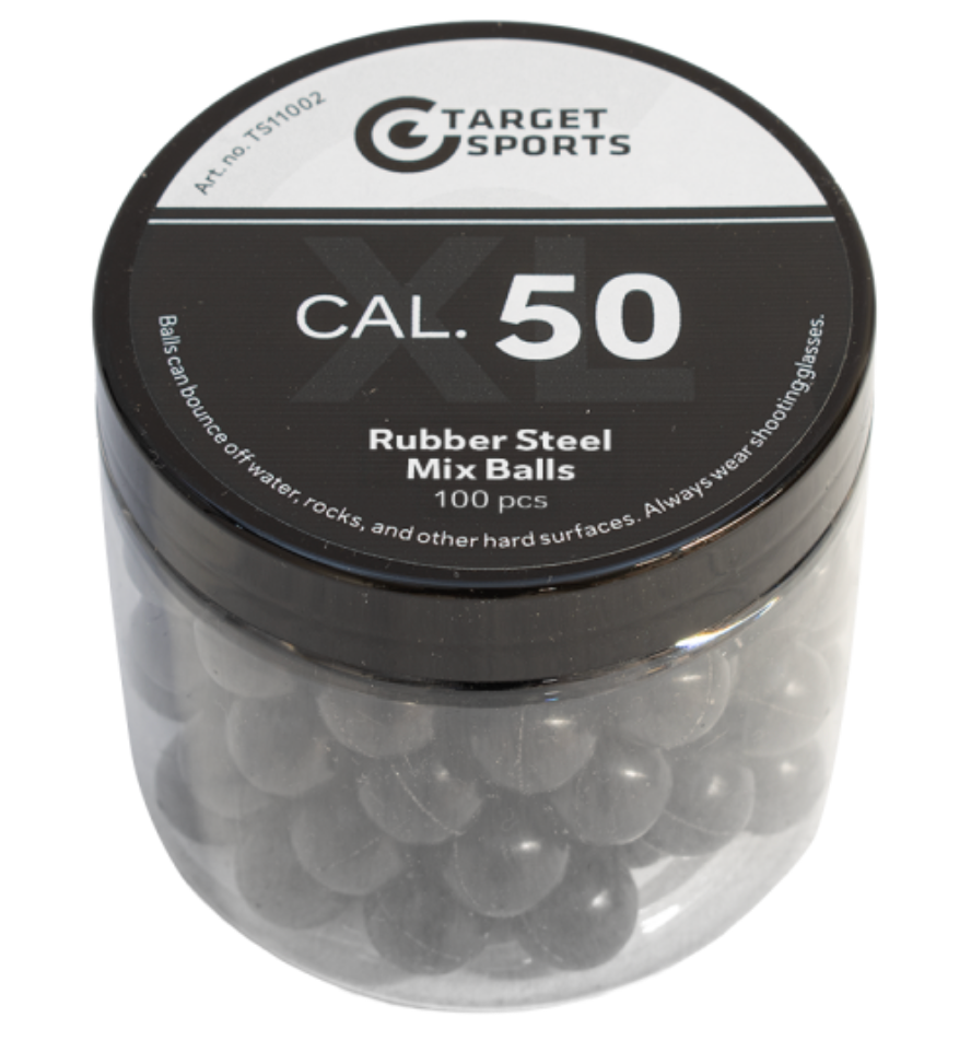 Target Sports AA .50 Rubber Staal Mix Ballen 100st