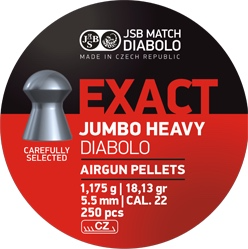 JSB Exact Jumbo HEAVY Diabolo 5,53mm .22 18,13gr